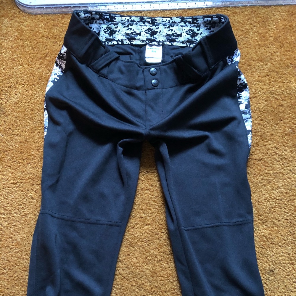 Softball pants, 28” from waist to bottom of pants